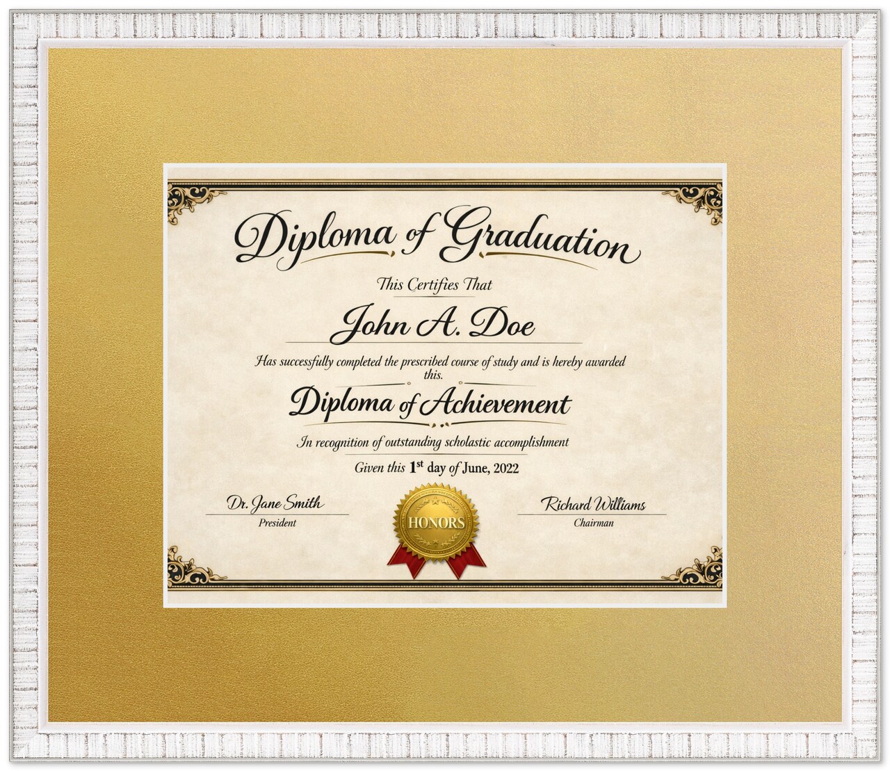 CustomPictureFrames.com Certificate Frame - Multiple Sizes Made in the USA